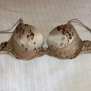 Neutral cheetah Victoria Secret Push-Up Bra